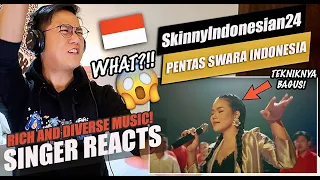 SkinnyIndonesian24 - PENSI - Pentas Swara Indonesia | SINGER REACTION