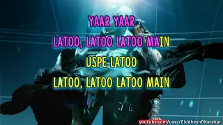 Latoo | KARAOKE with Lyrics and Translation | from "Ghajini" | 2008