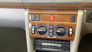 W124 Dash Removal Part 2 - removing the centre console