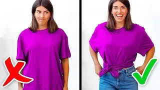 38 DICAS BRILHANTE DE MODA QUE VOCÊ PRECISA CONHECER || Truques e Reparos Com Roupas