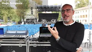 dBTechnologies VIO L1610 line array system main PA system for Elisa live in Udine. [English subs]