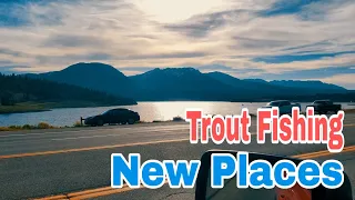 Trout Fishing at New Places.  Meadow Creek Reservoir and Dillon Reservoir, Colorado #송어낚시 #マス釣り