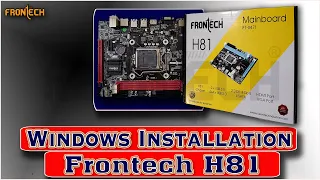 Frontech Motherboard h81 | How To Install Windows 7|8|8.1|10 Pro From USB Pendrive | G41,H55,H61