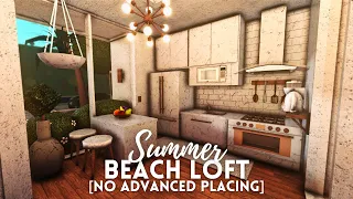 [roblox bloxburg] summer beach loft 🌿 ┊ no advanced placing ┊ ꒰ tour & speedbuild ꒱ itapixca builds