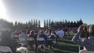 Megan walks graduation stage