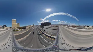 Thunderbirds Vegas Valley Flyover Allegiant Stadium 360 VR