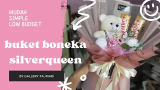 DIY cara mudah wrapping buket boneka & silverqueen #buketbunga #buketmurah #buketwisuda