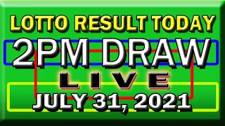 LOTTO RESULT TODAY LIVE 2PM DRAW JULY 31, 2021 | LOTTO DRAW RESULT TODAY