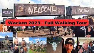 Wacken Open air 2023 - Full Walking Tour in 4k