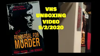 VHS Unboxing Video - "REHEARSAL FOR MURDER" (1982)