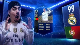 I PACKED TOTY RONALDO!! 99 TOTY IN A PACK! FIFA 18