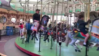 I rode the head up black horse on my favorite carousel! (June 28, 2023)
