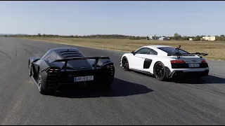 Drag race Audi R8 GT VS KTM X-Bow GT-XR