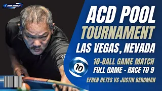 ⭐ Efren Reyes Full Game ACD pool tournament 10-Ball Match billiard sport #efrenreyes #efrenbatareyes