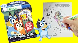 Coloring Bluey and Bingo Imagine Ink Activity Book with Magic Marker