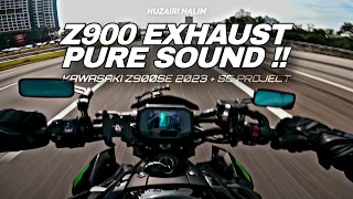 KAWASAKI Z900 SE 2023 EXHAUST PURE SOUND | SC PROJECT | HUZAIRI HALIM [4K HD] UNCUT