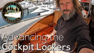 Advancing the Cockpit Lockers - #304 - Boat Life, Living aboard a wooden boat - Travels With Geordie