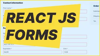 Building React JS forms