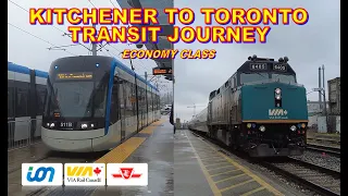 Kitchener to Toronto Transit & Rail Journey | Economy Class