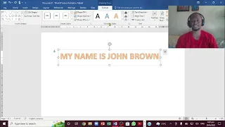 HOW TO CURVE TEXT IN WORD
