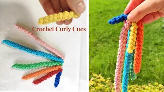 HOW TO CROCHET CURLY CUES IN A PERFECT WAY!