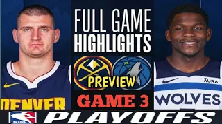 TimberWolves vs Denver Nuggets Full Game Highlights PREVIEW | NBA Updates | NBA Live Today