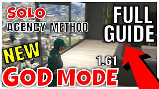 SOLO AGENCY GOD MODE / FOREVER OTR | GLITCHES BOTH WORKING ALL PLATFORMS IN GTA 5 ONLINE 1.61