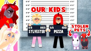 We Got Our Kids Sent To PRISON For Stealing In Adopt Me! (Roblox)