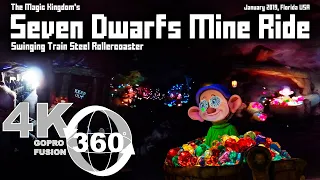 Seven Dwarfs Mine Ride at The Magic Kingdom in 360 Video | VR Full Ride-Through