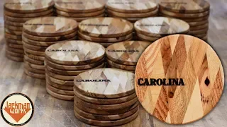 Pallet Wood Coasters with Diamond Pattern (100 of them!)