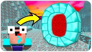 NOOB FOUND *RARE* DIAMOND PORTAL in MINECRAFT!