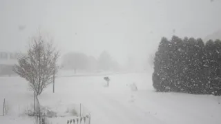 Snow squall moves through northern Berks County