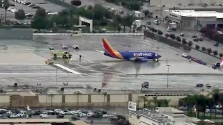 Southwest Airlines Jet Skids Off Runway in Burbank