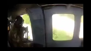 Colombian Blackhawk co-pilot gets shot and is treated in the helicopter. | 2019-2020