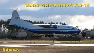 [BUMPY LANDING] Motor Sich ANTONOV AN-12 at Gdansk | 52 YEARS OLD