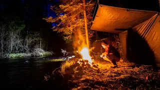 Solo Camping and Cooking by the River