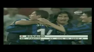 AS ROME-INTER MILAN SÉRIE A 1998-1999 VF 1ERE MI TEMPS