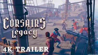 Corsairs Legacy Gameplay 4K Trailer (2023) - Pirate Naval Action RPG