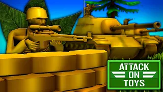 EPIC New Army Men Game!? Attack on Toys Gameplay! New Battle Simulator Game!