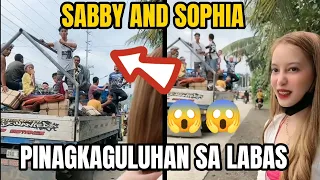 SABBY AND SOPHIA PINAGKAGULUHAN SA LABAS NG BAHAY😱😊