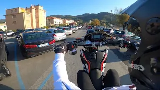 Liguria is AWESOME // wheelie & fun // sm 125 - Honda 300