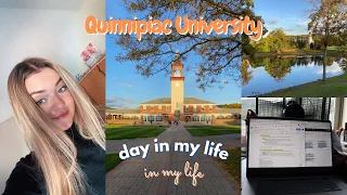 DAY IN MY LIFE at Quinnipiac University: productive college day | sophomore film & business major