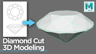 How to make Diamond 3D model in Maya