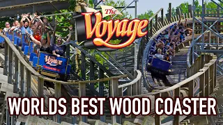 The Voyage Review | Holiday World's Out of Control Wooden Roller Coaster aka The GOAT