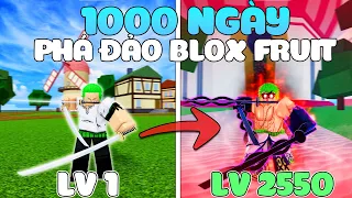 ZORO 1000 NGÀY PHÁ ĐẢO BLOX FRUIT TỪ LV1 ĐẾN LV MAX THỨC TỈNH HUMAN V4 FULL GEAR | ZPTDT