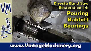 The Jimmy Diresta Bandsaw Restoration 14: Pouring Babbitt Bearings for the Bottom Wheel Shaft