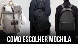 COMO ESCOLHER MOCHILAS