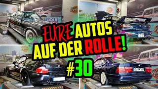 Mazda RX7 mit WANKELMOTOR und TURBO! - Prüfstandstag Halle77 - MARCO nimmt EURE Autos ran!