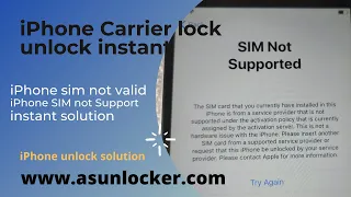 iPhone Carrier bypass without any tool, iphone sim not valid unlock, iphone sim unlock without tool