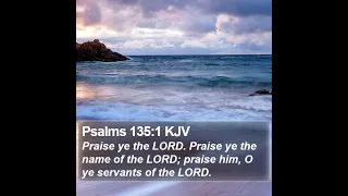 Psalm 135:1 Praise ye the LORD. Praise ye the name of the LORD